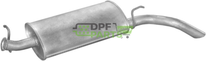 Koncový tlumič výfuku Renault Express 1.2i  1.4i  92-01   1.6D 91-96   1.9D 93-01, Polmo 21.231 A, OE 7700310392