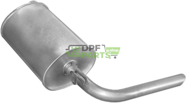Koncový tlumič výfuku Renault Trafic 2.1D 08/91-95/2.5 D 03/89-95, Polmo 21.250 A, OE 77.00.692.687