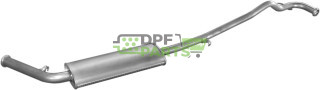 Střední tlumič výfuku Renault Trafic 1.9D  2.1D krátký  94-, Polmo 21.251 A, OE 6006004635