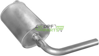 Koncový tlumič výfuku Renault Trafic 1.9D  2.1D  2.5D  94-, Polmo 21.252 A, OE 6006004673 6006004674 7700307783