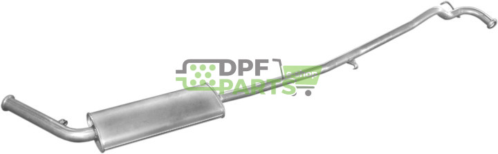 Střední tlumič výfuku Renault Trafic 2.1D LWB3200mm  94-97, Polmo 21.253 A, OE 6006004636