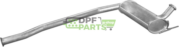 Střední tlumič výfuku Renault Laguna 1.6-1.8 16V  98-01, Polmo 21.263 A, OE 7700429033 7700429038
