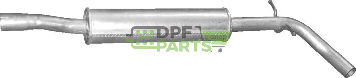 Tłumik środkowy Skoda Roomster 1.4i 16V 05/06-03/10, Polmo 24.62 A, OE 6Q7253209