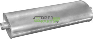 Střední tlumič výfuku Iveco New Daily 2.5TD 90-95 +/- intercooler, Polmo 27.59 A, OE 93809509 93809799