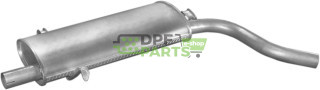 Koncový tlumič výfuku Wartburg 1.3  88-, Polmo 28.02 A, OE 4015012101
