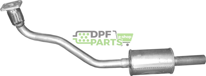 tlumič opravný VW Golf III/Passat/Vento 1.8i, Polmo 30.336 A, OE 3A1253208EX