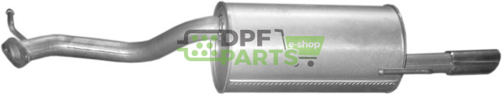 Koncový tlumič výfuku Subaru Legacy III 2.0   2.5 Kombi 98-03/ Outback Sport 2.5 00-03, Polmo 46.07 A, OE 44300AE010