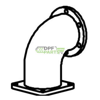 Kolano od turbiny MAN TGA Dinex 47187 , Nr OE: 81.15204.0452