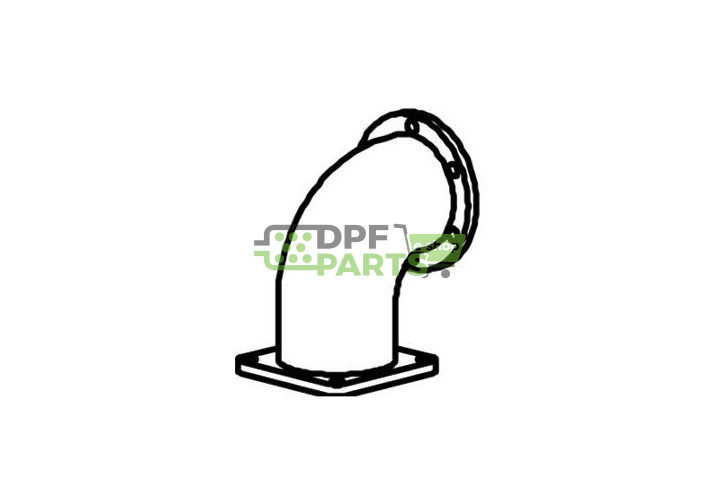 Kolano od turbiny MAN TGA Dinex 47187 , Nr OE: 81.15204.0452