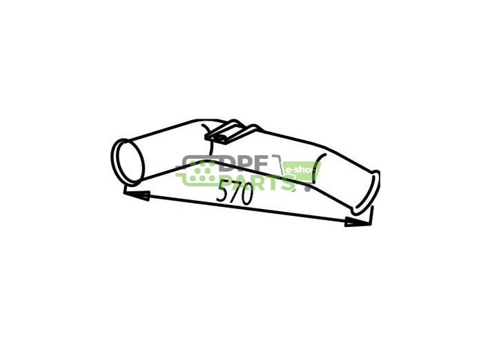 Rura do tłumika , DINEX 68241 , Nr OE: 1364288