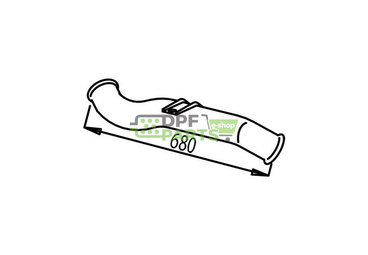 Rura do tłumika , DINEX 68241 , Nr OE: 1364288