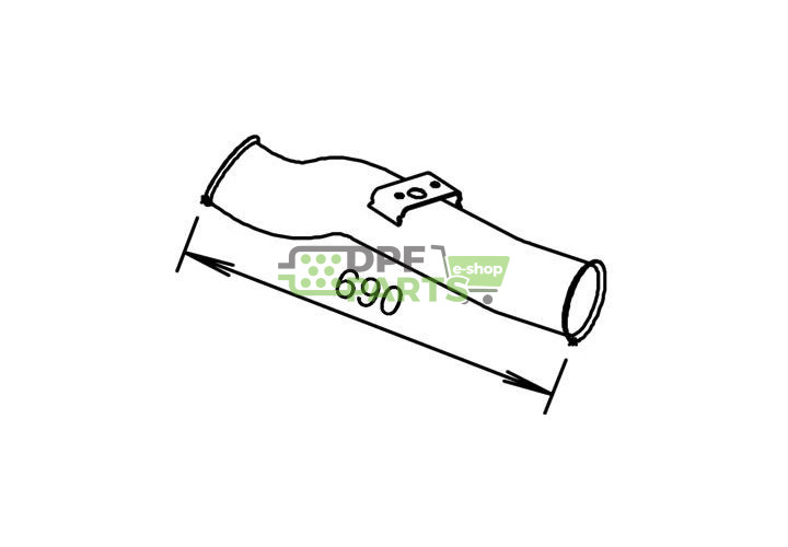 Rura do tłumika , DINEX 68265 , Nr OE: 1413618