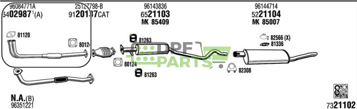 Rura kolektorowa Daewoo - 96084771A