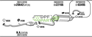 Rura wylotowa Hyundai - 2870002220