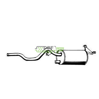 Tłumik końcowy Nissan - 20100-W2200