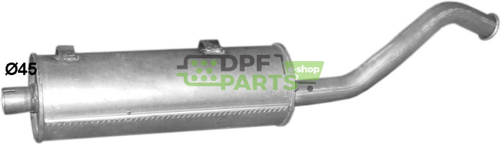 tlumič Mercedes Unimog, Polmo 69.77 A, OE 4214900601