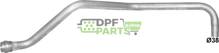 Sběrná trubice Mercedes Unimog dia 38mm, Polmo 69.92 A, OE 4214900519