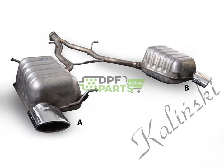 tłumik końcowy Mercedes SLK R 171 - STRONA LEWA