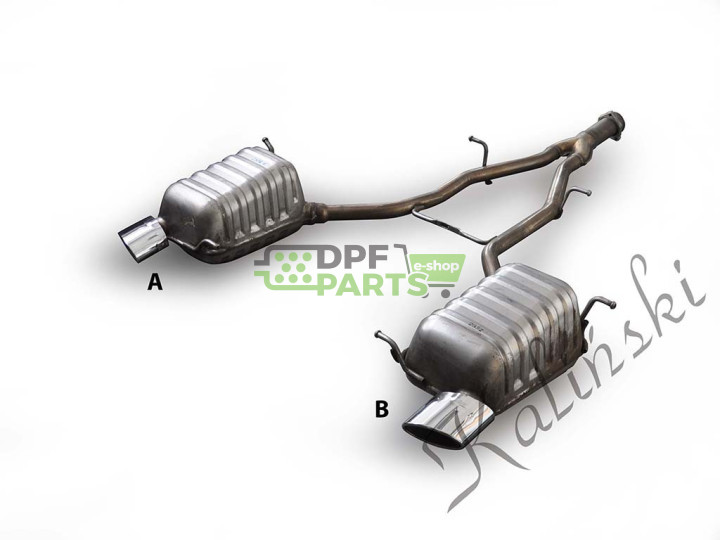 tłumik końcowy Mercedes SLK R 171 - STRONA LEWA