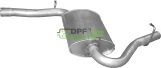 Střední tlumič výfuku Audi A4 2.0 FSI 07/02-12/04, Polmo 01.126 A, OE 