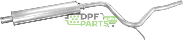 Střední tlumič výfuku Fiat Palio 1.6i  97-01, Polmo 07.173 A, OE 46 455 926 46 455 932 46 815 700