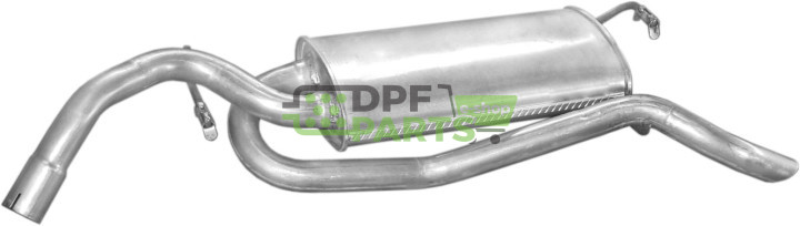 Koncový tlumič výfuku Ford Escort 1.6i kat  92-94, Polmo 08.114 A, OE 1019419 1076530 6910226