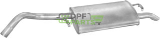 Koncový tlumič výfuku Ford Escort 1.6i-16V kat kombi  95-, Polmo 08.128 A, OE 1033719 1044740 1093925 1143882 7331763