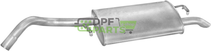 Koncový tlumič výfuku Ford Escort 1.6i-16V kat kombi  95-, Polmo 08.128 A, OE 1033719 1044740 1093925 1143882 7331763