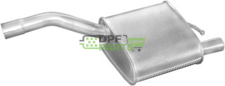 Koncový tlumič výfuku Ford Focus 1.8i -16V hatchbeck 8/98 -9/04, Polmo 08.611 A, OE 1067724 1067732 1121698 1230591 1308596 1341
