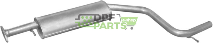 Střední tlumič výfuku Ford Mondeo 1.8/2.0i -16V 00-07, Polmo 08.617 A, OE 1117805 1117807 1135430 1380889