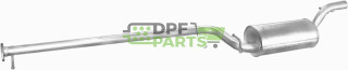 Střední tlumič výfuku Ford Focus 1.8i -16V sedan, hb., kombi 08/98 -, Polmo 08.651 A, OE 1067790 1121573 1341341