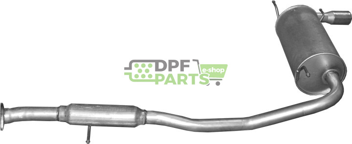 Koncový tlumič Mazda MX5 1.6i 16V 12/94-01/98, Polmo 12.11 A, OE BPE6-40-100B