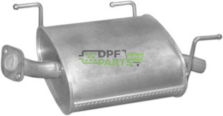 Tłumik końcowy Nissan Almera 1.5/1.8i -16V 00-06, Polmo 15.369 A, OE 20100-5M370 20100-BM500 20100-BM500KE 20100-BM505