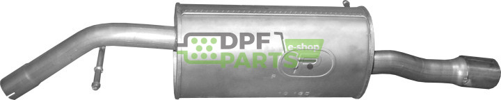 Koncový tlumič výfuku Peugeot 207/207 CC 1.6 HDi Turbo Diesel, Polmo 19.185 A, OE 173081 173082 1730AA 1730AE