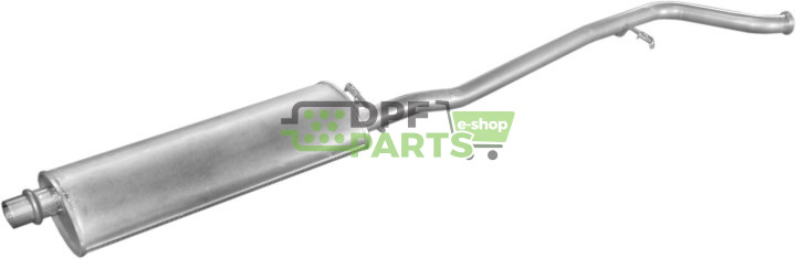 Střední tlumič výfuku Peugeot 406 2.0 -16V 99 -03, Polmo 19.192 A, OE 1717L2 1717L3