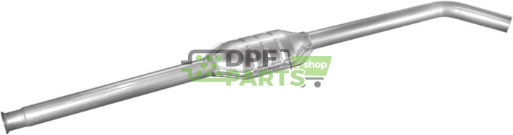 Střední tlumič výfuku Renault Megane I 1.4ie 1.6 8V 98-, Polmo 21.276 A, OE 7700429815