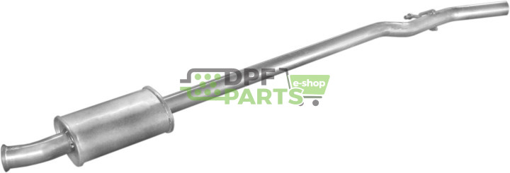 Střední tlumič výfuku Renault Clio II 1.6i 98-, Polmo 21.279 A, OE 7700419246