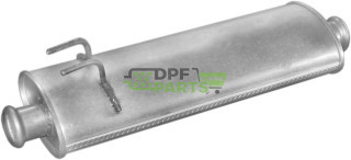 Střední tlumič výfuku Renault Master II 2.5D 97-01, Polmo 21.282 A, OE 7700302360