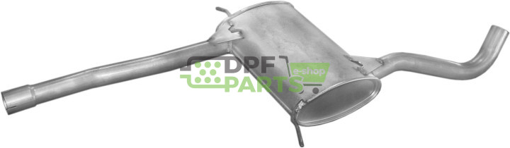 Střední tlumič výfuku Renault Safrane 2.0i 16V 2.4i 20V 96-, Polmo 21.284 A, OE 7700414802