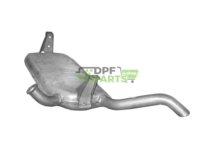 Koncový tlumič výfuku Renault Laguna II 1.6/1.8i -16V 1.9 dCi 01-07, Polmo 21.287 A, OE 82.00.256.279