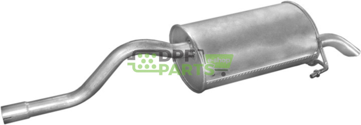 Koncový tlumič výfuku Renault Clio II 1.2i -16V 12/00 - 10/01 1.4i -16V 00 - 05, Polmo 21.290 A, OE 8200091581