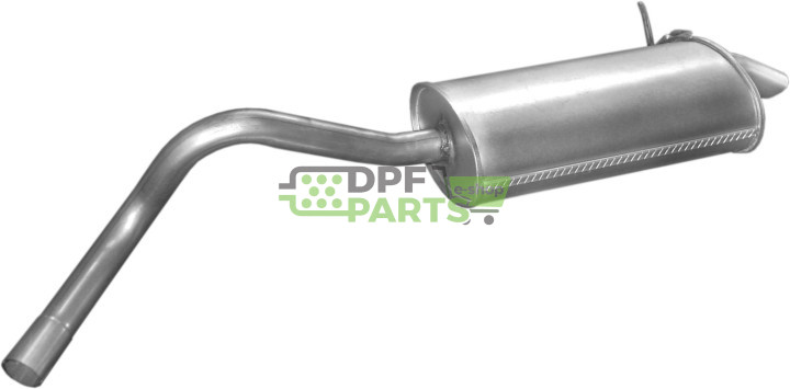 Koncový tlumič výfuku Renault Kangoo I 1.5 dCi 1.9 dCi Nissan Kubistar I 1.5 dCi, Polmo 21.295 A, OE 77 0031 4324 82 00 261 265