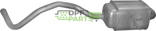 Koncový tlumič výfuku Renault Megane II 1.5 dCi Turbo diesel 02-09, Polmo 21.296 A, OE 8200189569 8200189574