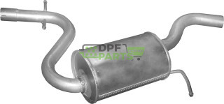 Střední tlumič výfuku Skoda Octavia II 1.6 FSi, Polmo 24.85 A, OE 1K0253209K