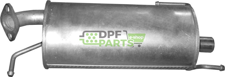 Koncový tlumič výfuku Suzuki Splash / Opel Agila B, Polmo 25.18 A, OE 14300-51KA0 14300-73KA0 47 09 337 47 09 338