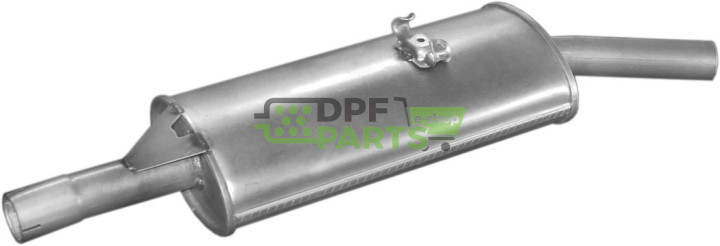 Koncový tlumič výfuku VW Passat 1.8 kat.80-88/Santana 81-86, Polmo 30.16 A, OE 321253609D 321253609E