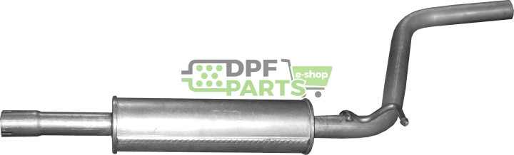 Střední tlumič výfuku VW Caddy III 1.4i 16V, Polmo 30.23 A, OE 2K0253209