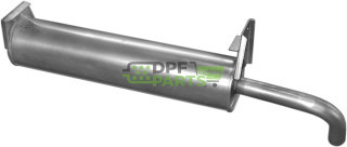 Koncový tlumič výfuku VW Transporter 1.6D 80-90, Polmo 30.27 A, OE 068251053D