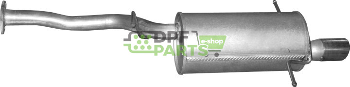 Koncový tlumič výfuku Subaru Forester 2.5 XT, Polmo 46.31 A, OE 44300SA041 44300SA050 44300SA051