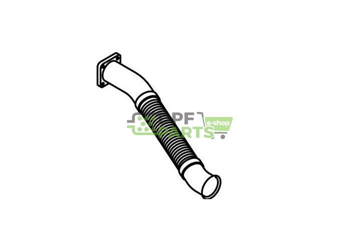 Rura kolektorowa Dinex 21214 , Nr OE: 1428366 , 1334252 , 1296778